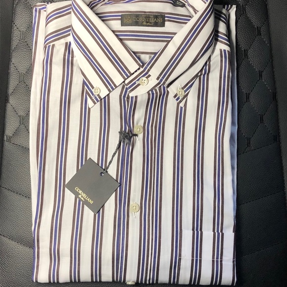 NWT $460 Corneliani 15.75 Shirt Large - Picture 1 of 4
